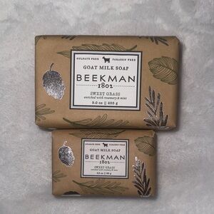 Beekman 1802 Goat Milk Bar Soap, Set of 2 - Sweet Grass